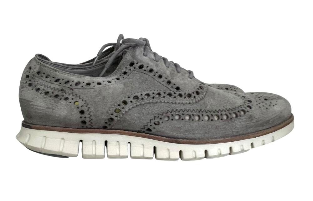 Cole Haan Wingtip Oxfords Brogues Blue Suede Leather C22536 Lace Up Men’s 10 M